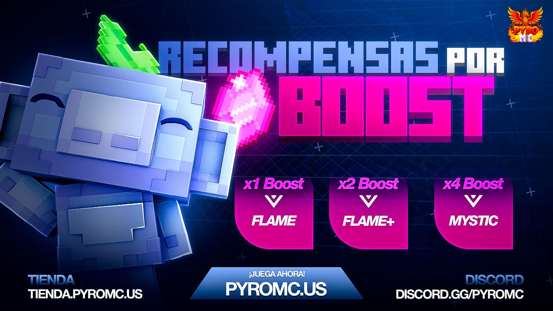 Recompensas por boost PYROMC